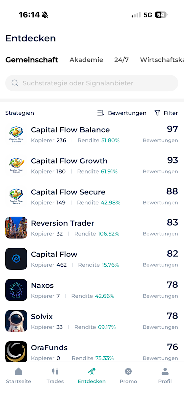 Strategien kopieren - Schritt 1